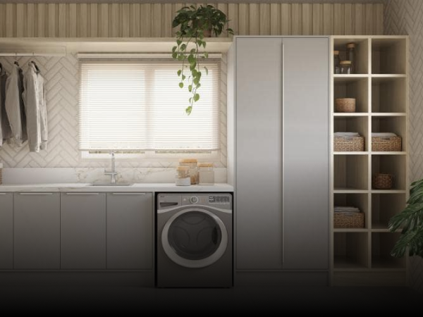 Lavanderia Planejada Gengibre — Casa Brasileira Boituva