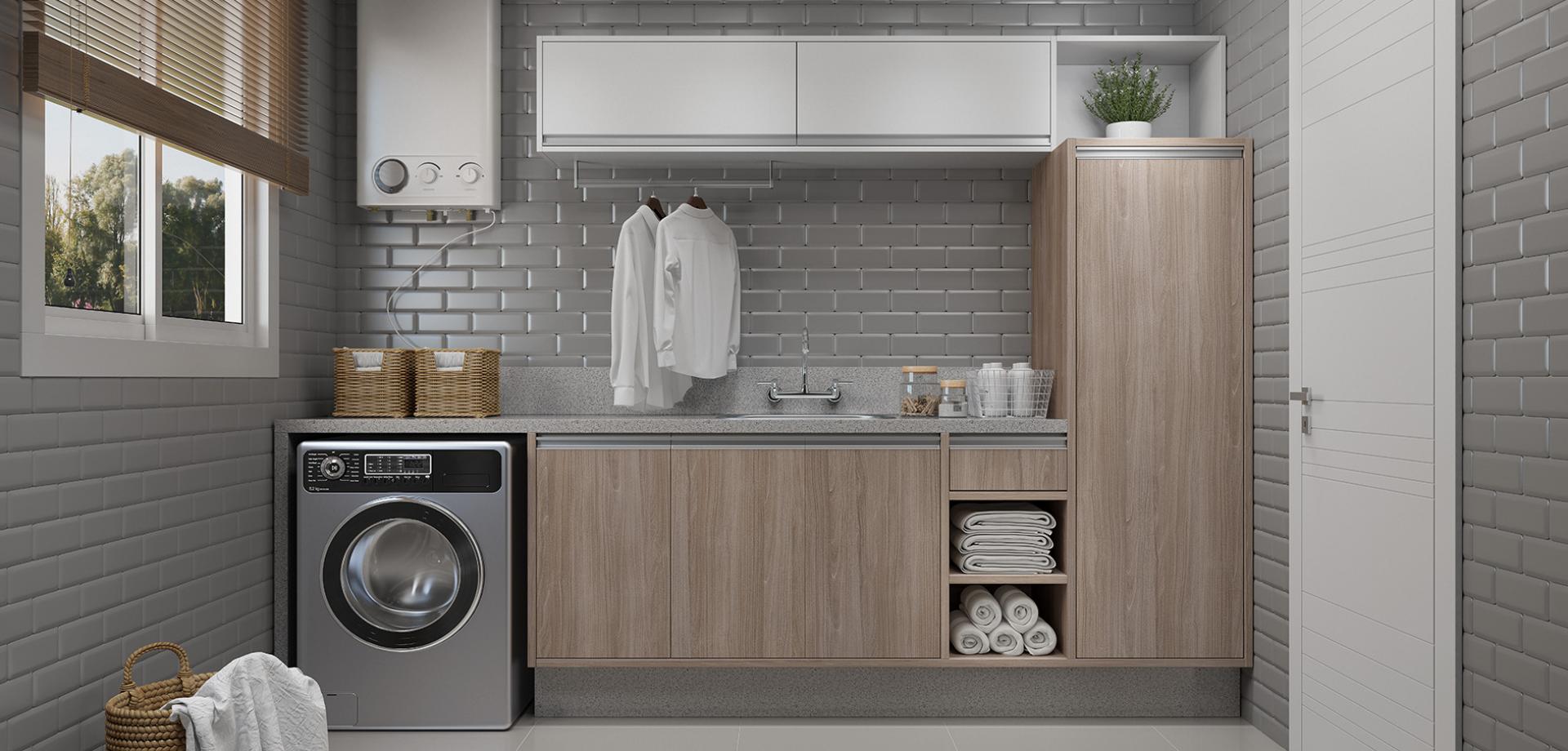 Lavanderia Planejada Caramelo — vista principal