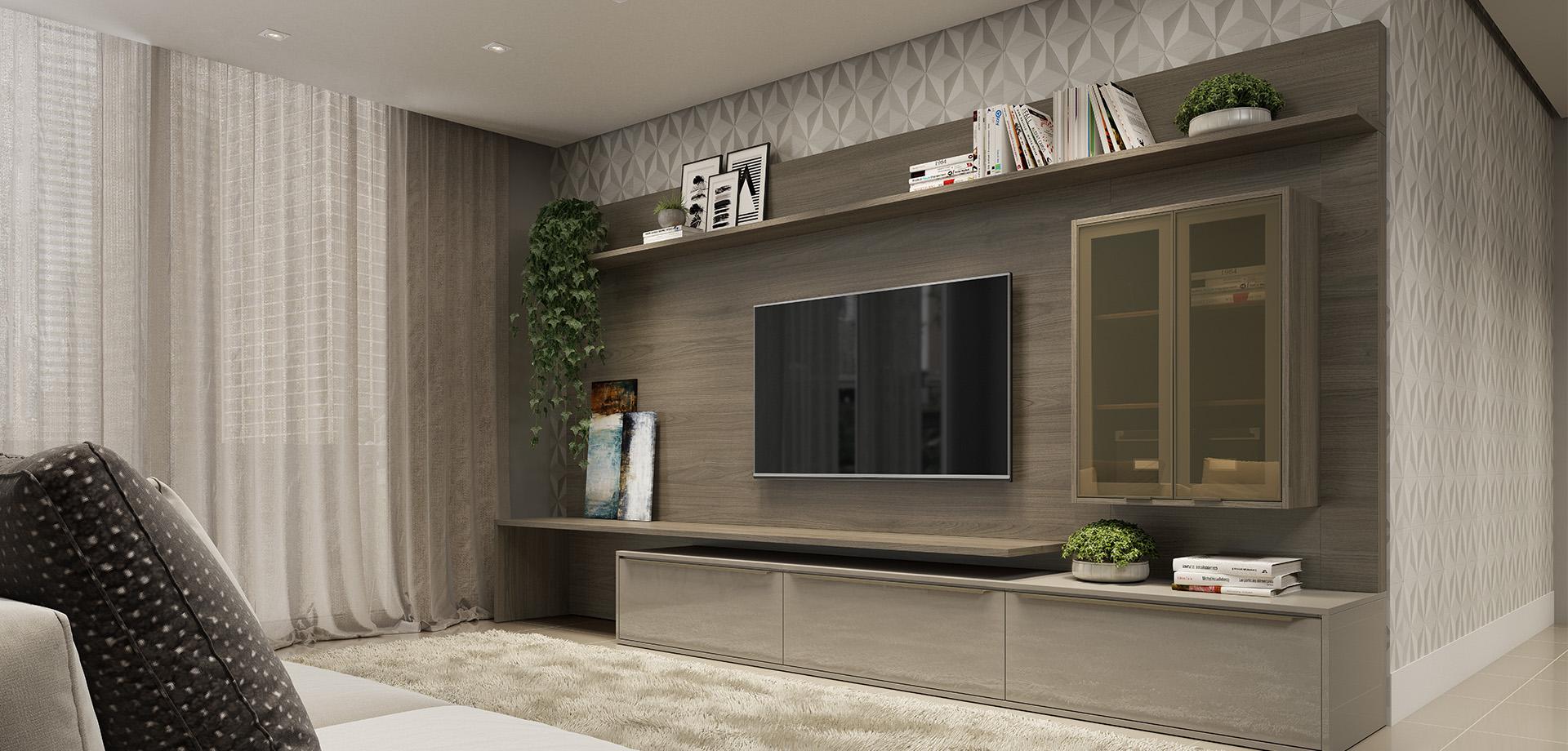 Sala de Estar Planejada Siena — vista principal