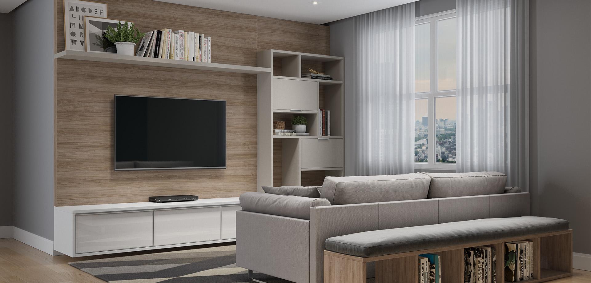 Sala de Estar Planejada Sonata — vista principal