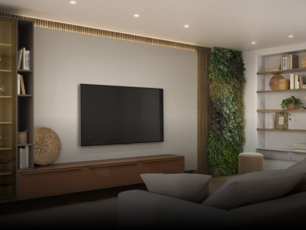 Sala de Estar Planejada Renoir — Casa Brasileira Boituva