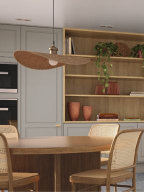 Cozinha planejada moderna com ilha central