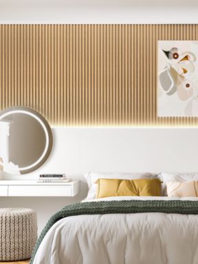 Quarto planejado com guarda-roupa